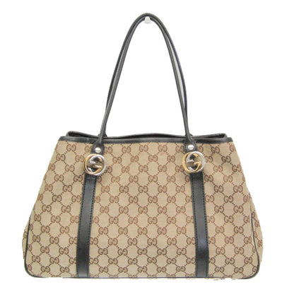 Gucci Gg Twins Beige Canvas Tote Bag ()
