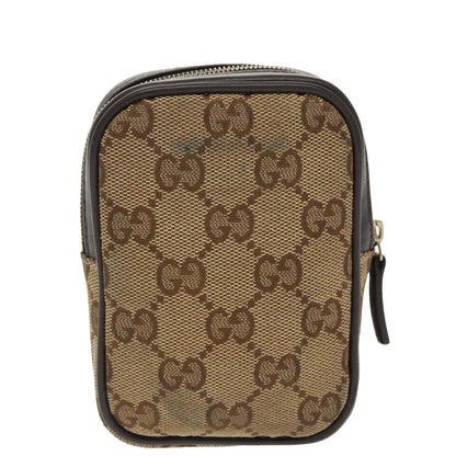Gucci Gg Canvas Beige Canvas Clutch Bag