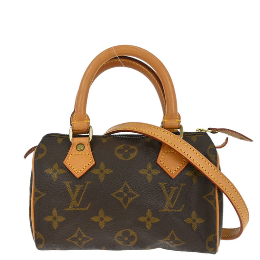 Louis Vuitton 1995 Monogram Mini Speedy 2way Shoulder Handbag M41534