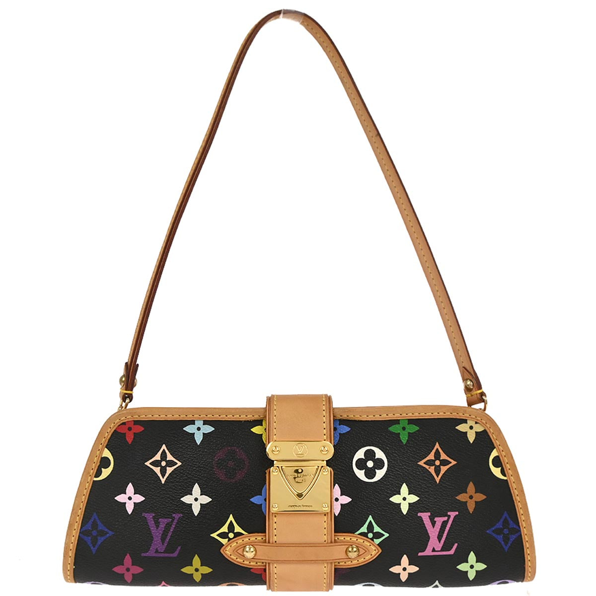 Louis Vuitton 2005 Black Multicolor Shirley Shoulder Bag M40050