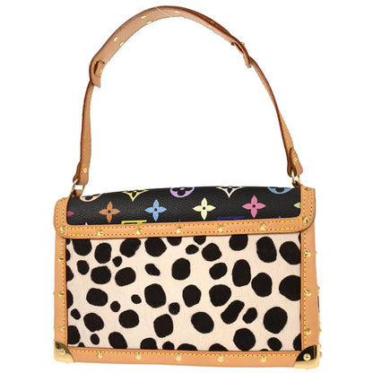 Louis Vuitton 2003 Black Monogram Multicolor Pochette Dalmatian Handbag M92826