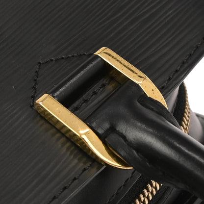 Louis Vuitton 2003 Black Epi Pont Neuf Handbag M52052