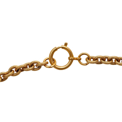 Chanel 24kt Gold Vintage Horse Medallion Necklace