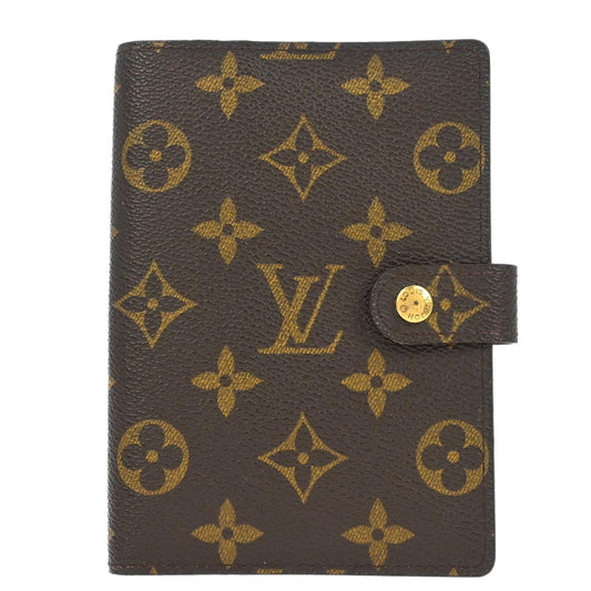 Louis Vuitton Monogram Agenda PM Notebook Cover R20005 Small Good