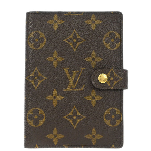 Louis Vuitton Monogram Agenda PM Notebook Cover R20005 Small Good
