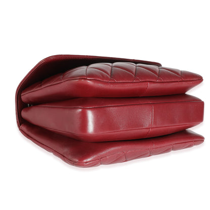 Chanel Burgundy Quilted Lambskin Small Trendy New Bag