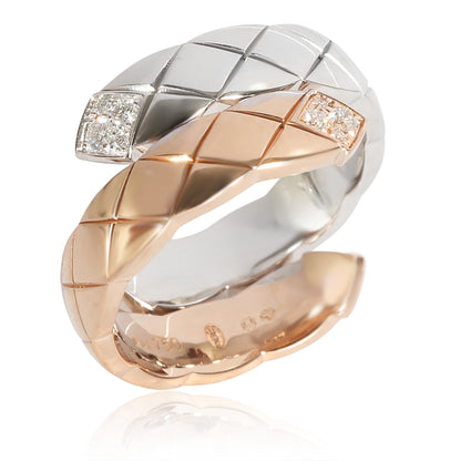 Chanel Coco Crush Diamond Ring in k  Tone Gold . CTW