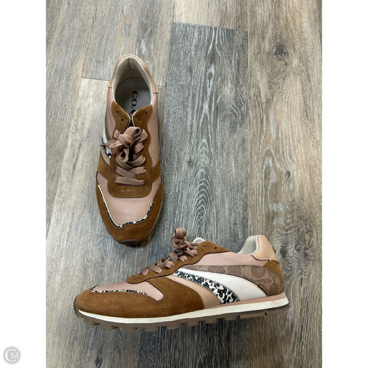 Shoes Designer By Coach In Tan, Size: 8.5