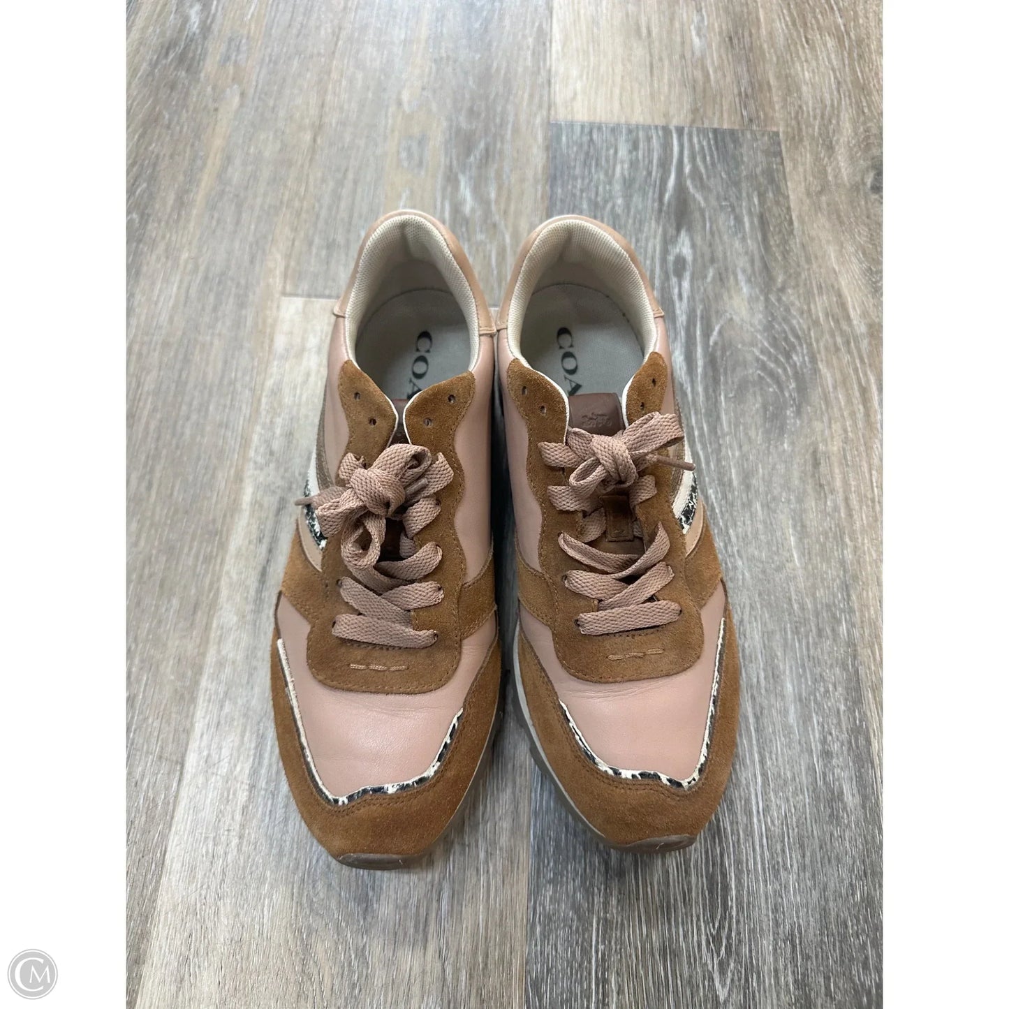 Shoes Designer By Coach In Tan, Size: 8.5