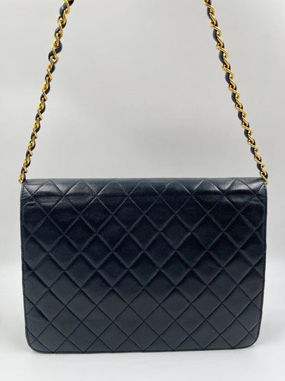 Vintage Navy Chanel Flap Bag