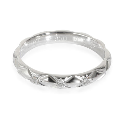 Chanel Coco Crush Band in Platinum . CTW