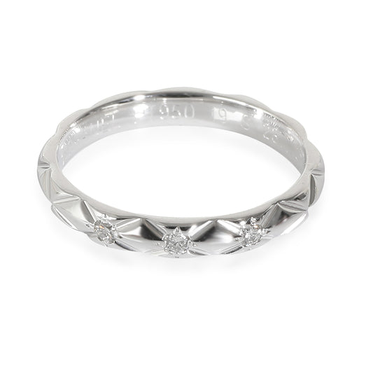 Chanel Coco Crush Band in Platinum . CTW