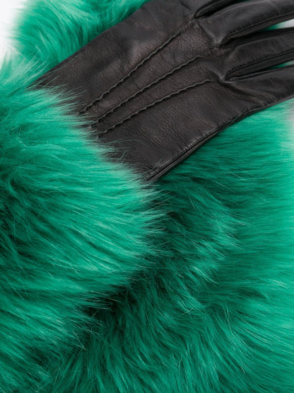 PRADA Faux Fur Lined Gloves