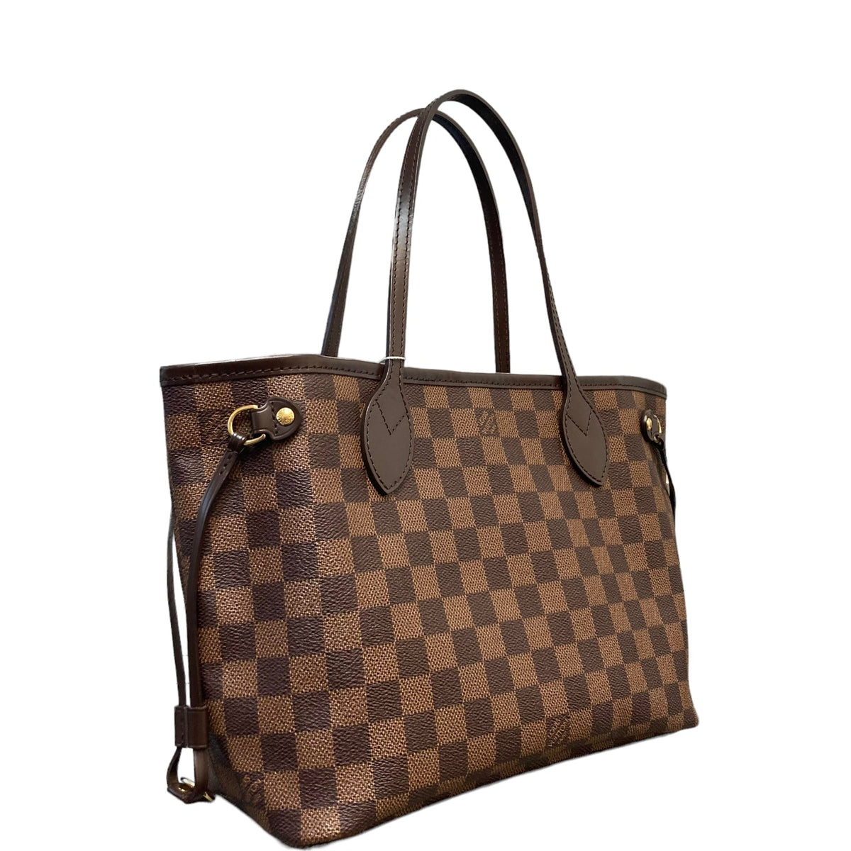 Louis-Vuitton Neverfull PM Damier Ebene Canvas Brown