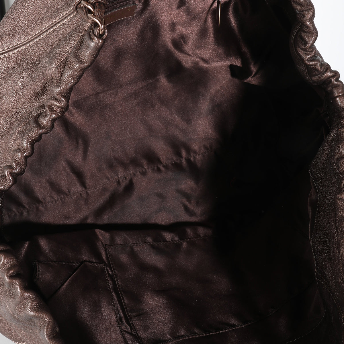 Brown Distressed Caviar Coco Cabas XL Tote