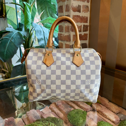 LOUIS VUITTON Speedy 25 Damier Azur