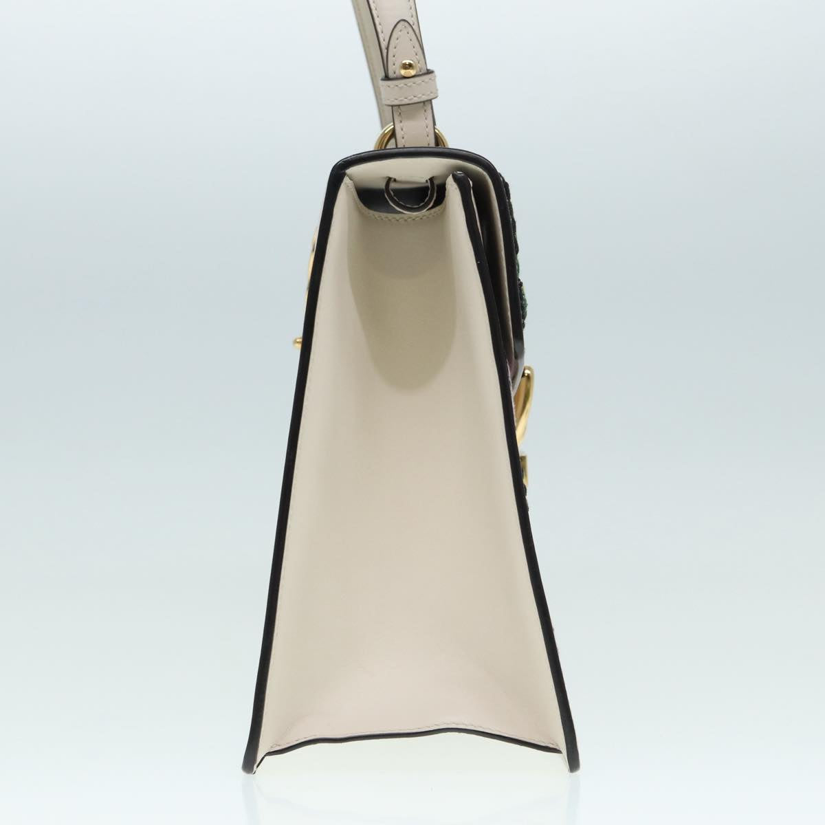 Gucci Sylvie White Leather Handbag