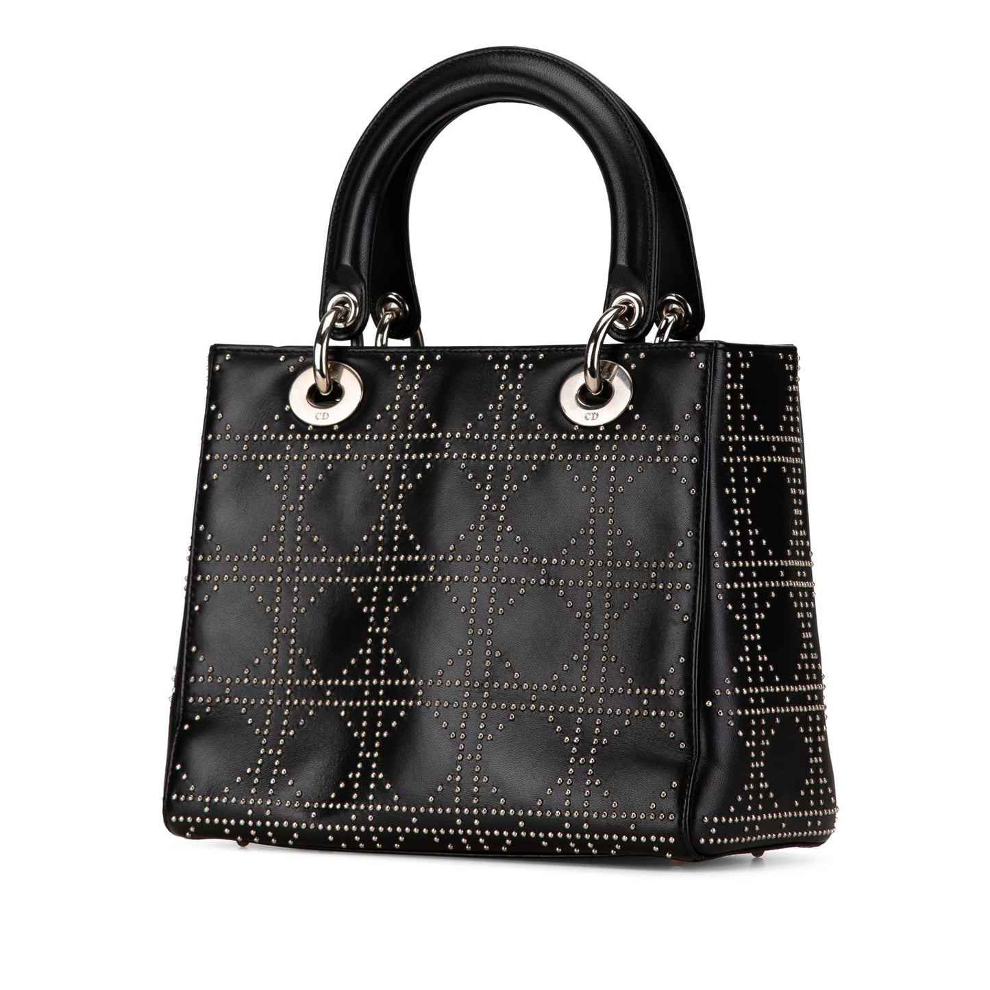 Medium Lambskin Cannage Studded Supple Lady Dior