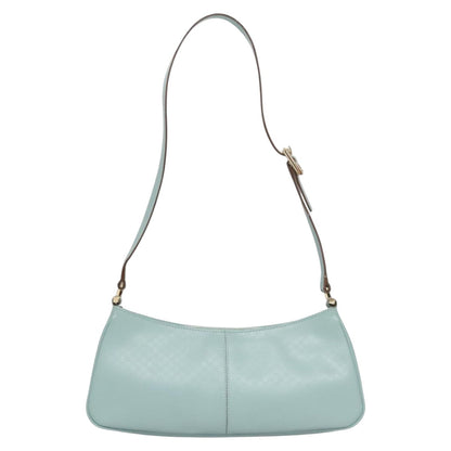 Gucci Micro Small Gg Canvas Blue Leather Shoulder Bag