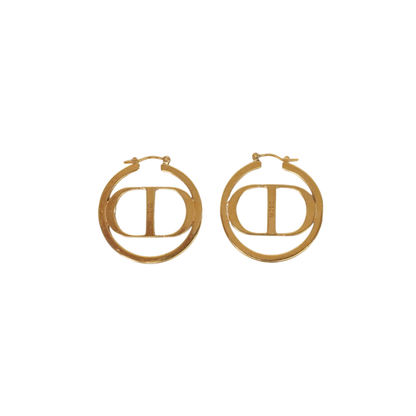 Christian Dior 'Montaigne' Hoop Earrings