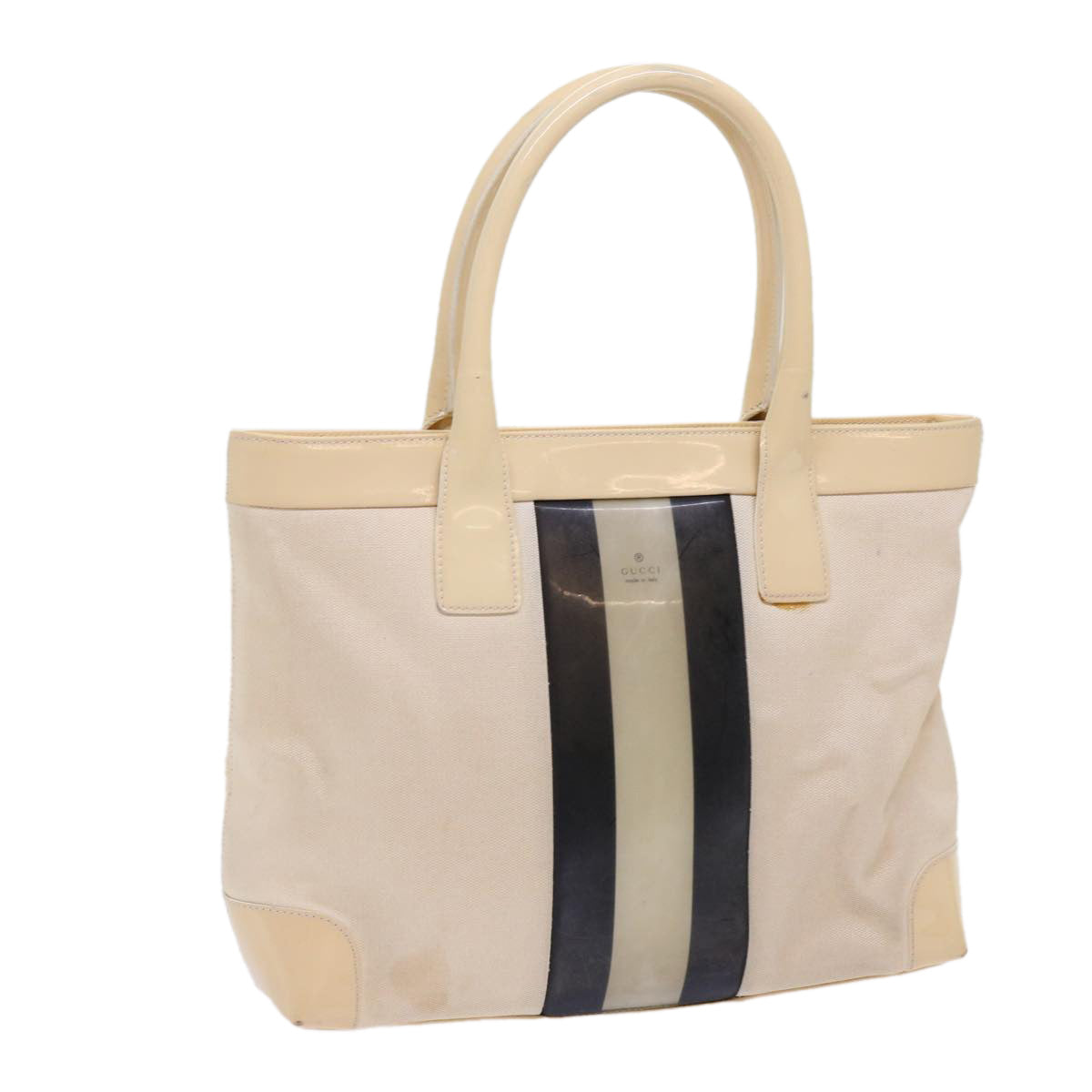 Gucci Beige Canvas Handbag ()