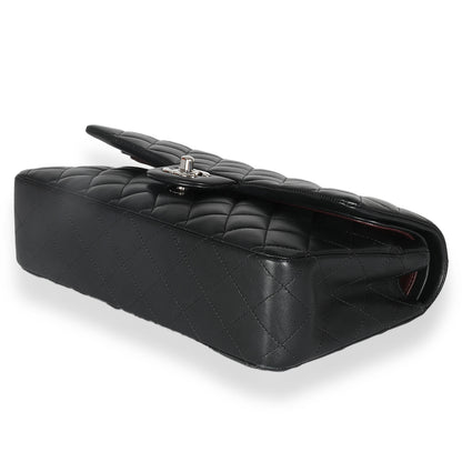 Black Quilted Lambskin Medium Classic Double Flap Bag