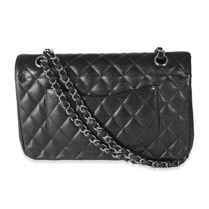 Chanel Black Quilted Caviar Medium Classic Double New Bag