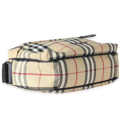 BURBERRY Archive Beige Nylon Vintage Check Paddy Bag
