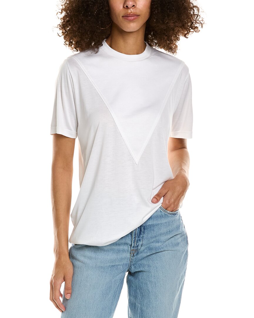 Burberry Silk-Blend T-Shirt White Regular 4 (S)