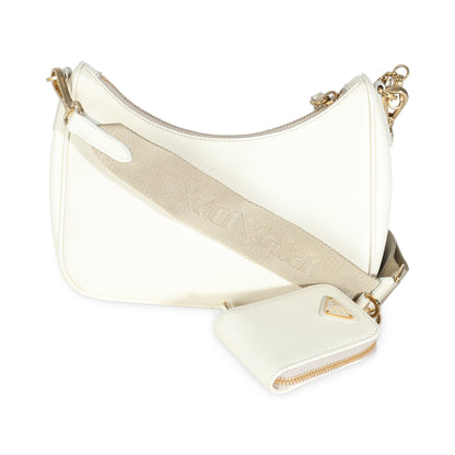 PRADA White Saffiano Re-Edition 2005 Bag