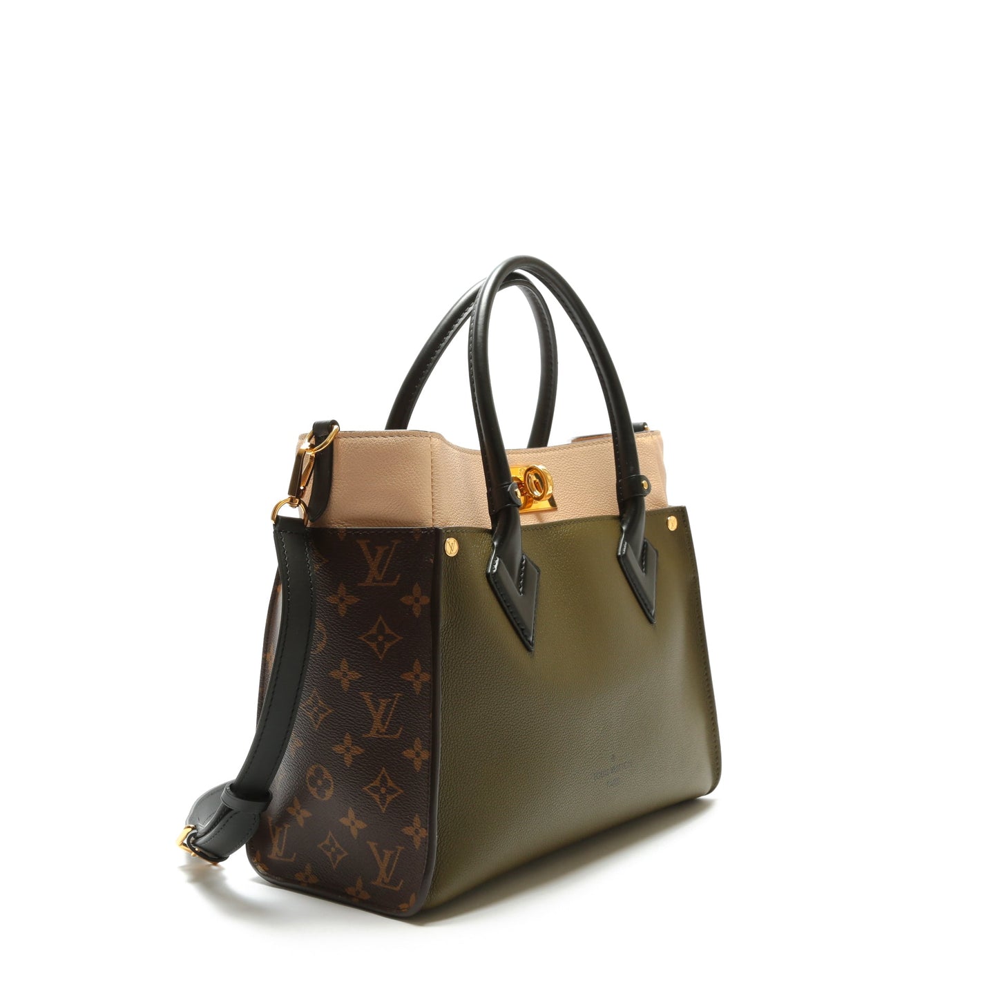 Louis Vuitton On My Side MM Laurel Green/Beige