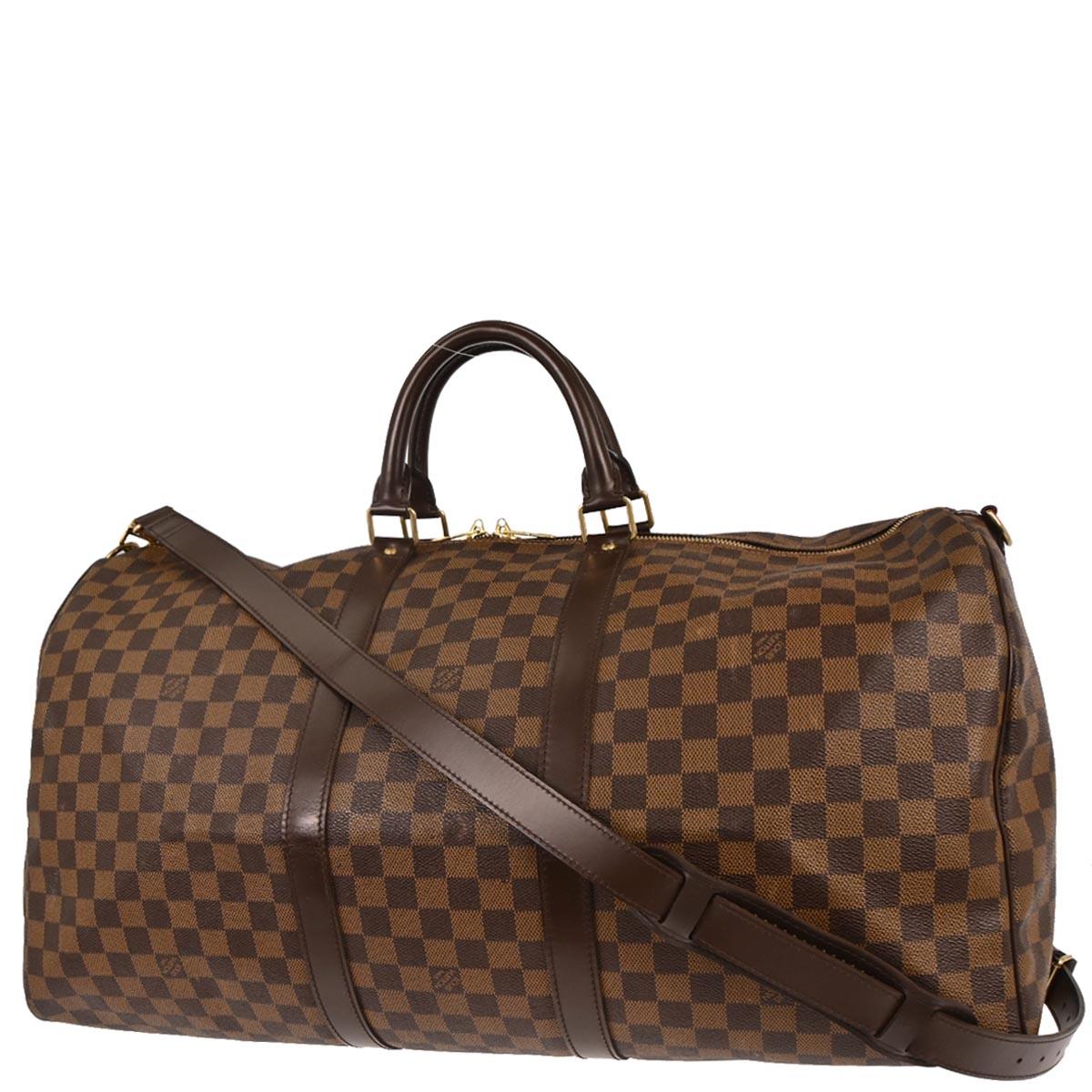 Louis Vuitton 2006 Damier Keepall Bandouliere 55 Duffle Bag N41414