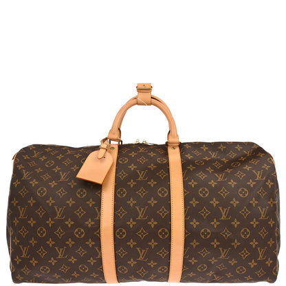Louis Vuitton 2003 Monogram Keepall 55 Travel Handbag M41424