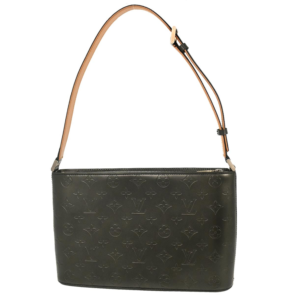 Louis Vuitton 2002 Black Monogram Mat Alston Shoulder Bag M55122