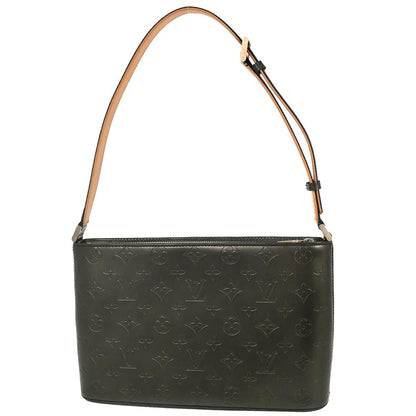 Louis Vuitton 2002 Black Monogram Mat Alston Shoulder Bag M55122