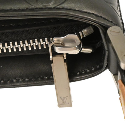 Louis Vuitton 2002 Black Monogram Mat Alston Shoulder Bag M55122