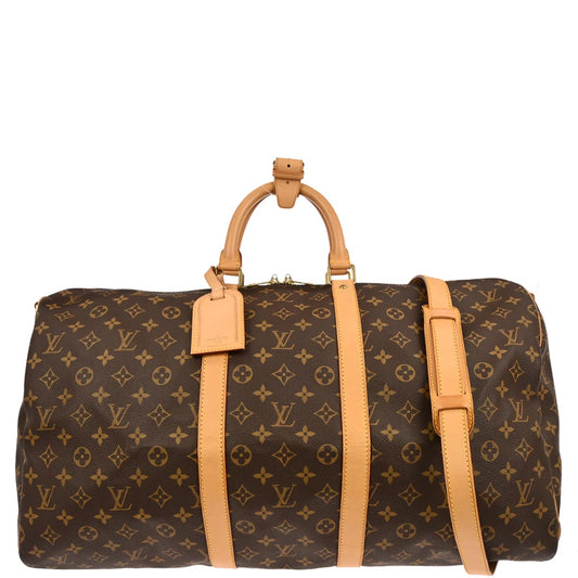 Louis Vuitton 2004 Monogram Keepall Bandouliere 55 Duffle Bag M41414