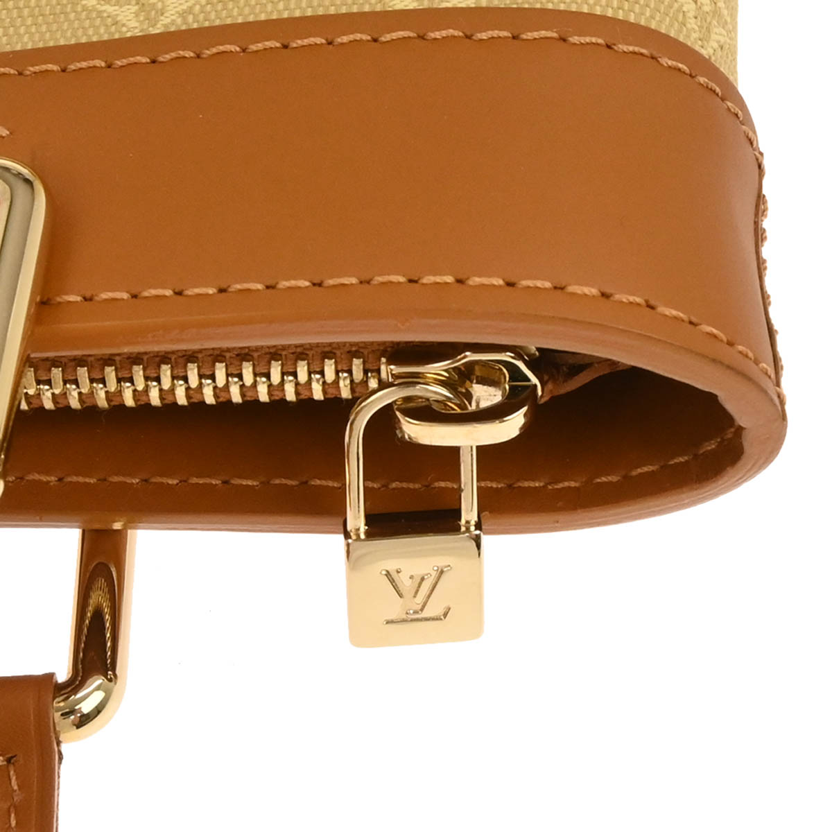 Louis Vuitton Beige Monogram Mini Lin Lucille PM Handbag