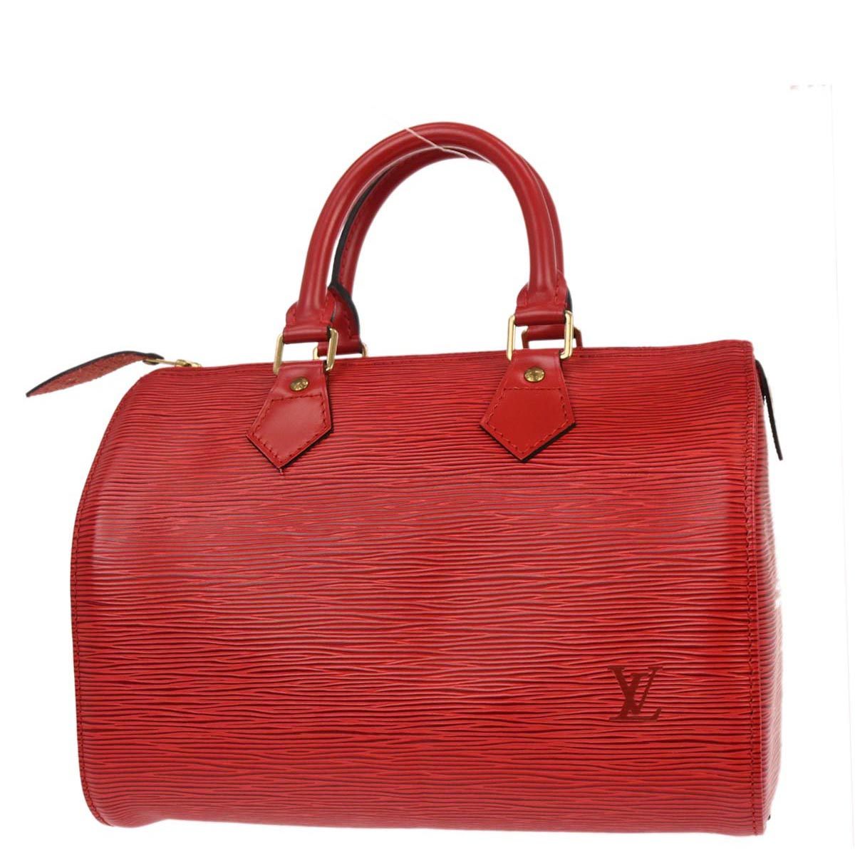 Louis Vuitton Red Epi Speedy 25 Handbag M43017