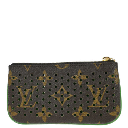 Louis Vuitton Monogram Perfo Pochette Cles Coin Purse M95186
