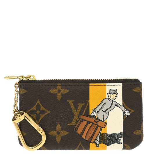 Louis Vuitton Monogram Groom Pochette Cles Coin Case M60033