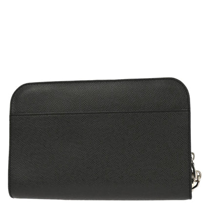 Louis Vuitton Black Taiga Baikal Clutch Handbag M30182