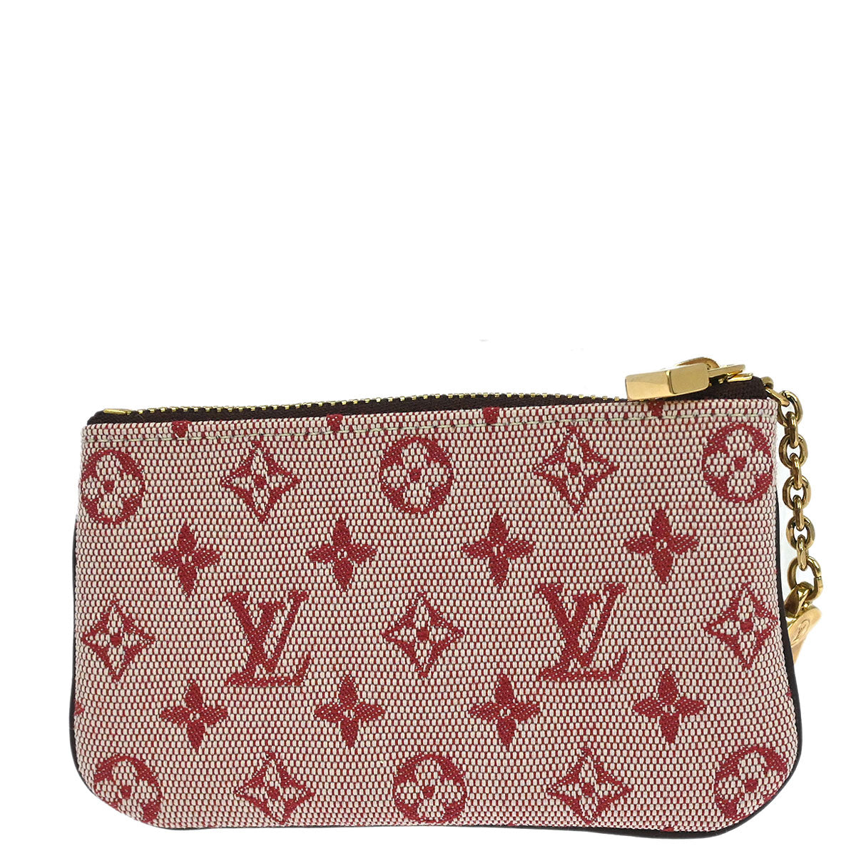 Louis Vuitton Red Monogram Mini Pochette Cles Coin Case M92238
