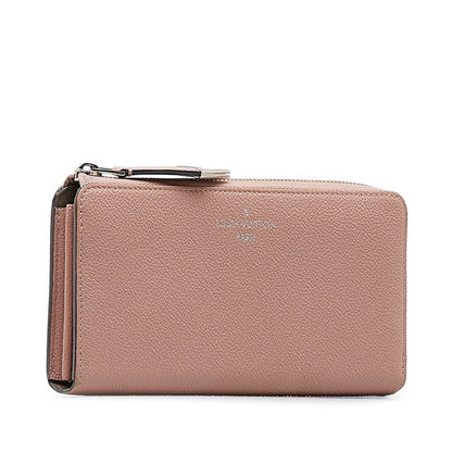 Louis Vuitton Trion Portfolio Comet L Fassner Long Wallet M60148 Magnolia Pink Leather Ladies Louis Vuitton