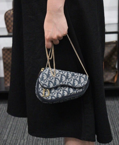 Rank A ｜ Dior Trotter Saddle Pouch｜23100614