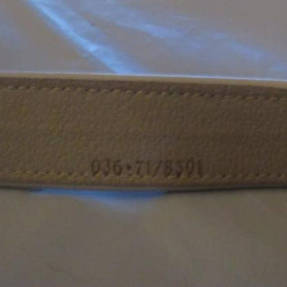 Vintage Early Gucci Navy Blue & White Belt