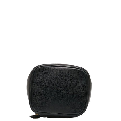 CHANEL DECACOCOMARK Handbag Vanity Bag Black Caviar S  CHANEL