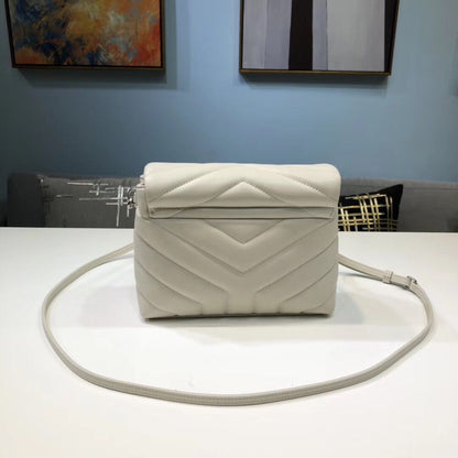 Yves Saint Laurent Loulou Mini Shoulder Bag White