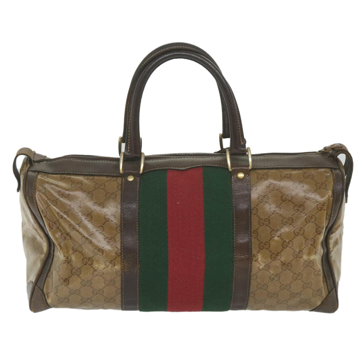 Gucci Beige Canvas Travel Bag