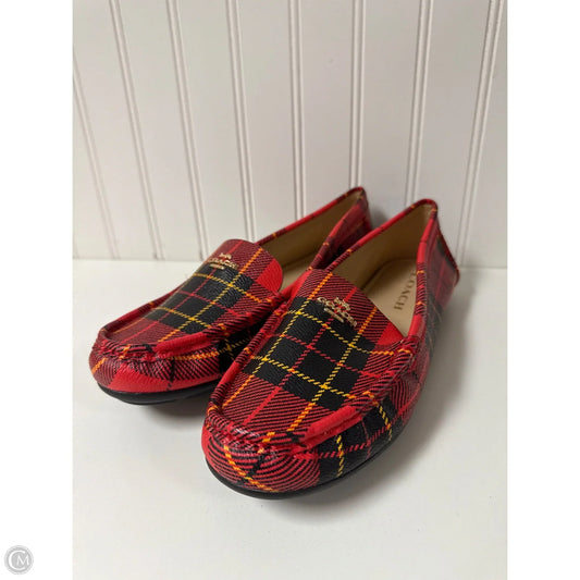 Shoes Designer By Coach In Black & Red, Size: 8.5